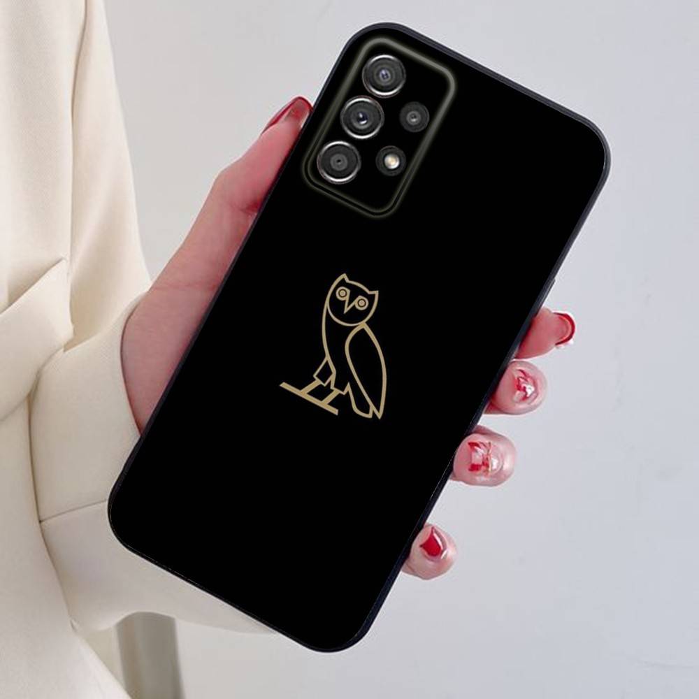Чехол для телефона D-Drake O-OvO OWL для Samsung S24,21,22,23,30,Ultra,20,Plus,Note,10,9, Черный мягкий силиконовый чехол