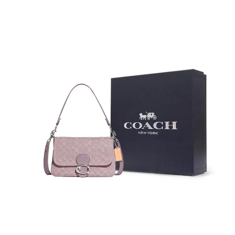 COACH Tabby Denim Leather Messenger Bag , Crossbody Bag , Shoulder Bag Women's Pink (Unisex) Shoulder Bags CJ854 LHPPU