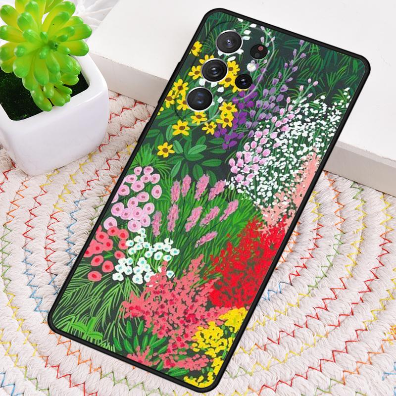 Красочный Цветочный Рисунок Арт Чехол для Телефона для Samsung Galaxy note 10 pro S26 Ultra S23 S24 FE S25 S21 S22 PLUS ударопрочный Чехол