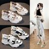 Туфли Daddy Shoes из натуральной кожи женские, весна и осень, новые, повседневные, на толстой подошве, спортивные, утягивающие, модные
