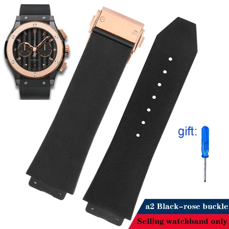 Резиновый ремешок для часов Для HUBLOT Hengbao HB Yubo classic fusion big bang силиконовый ремешок для часов выпуклое крепление 26 * 19 мм