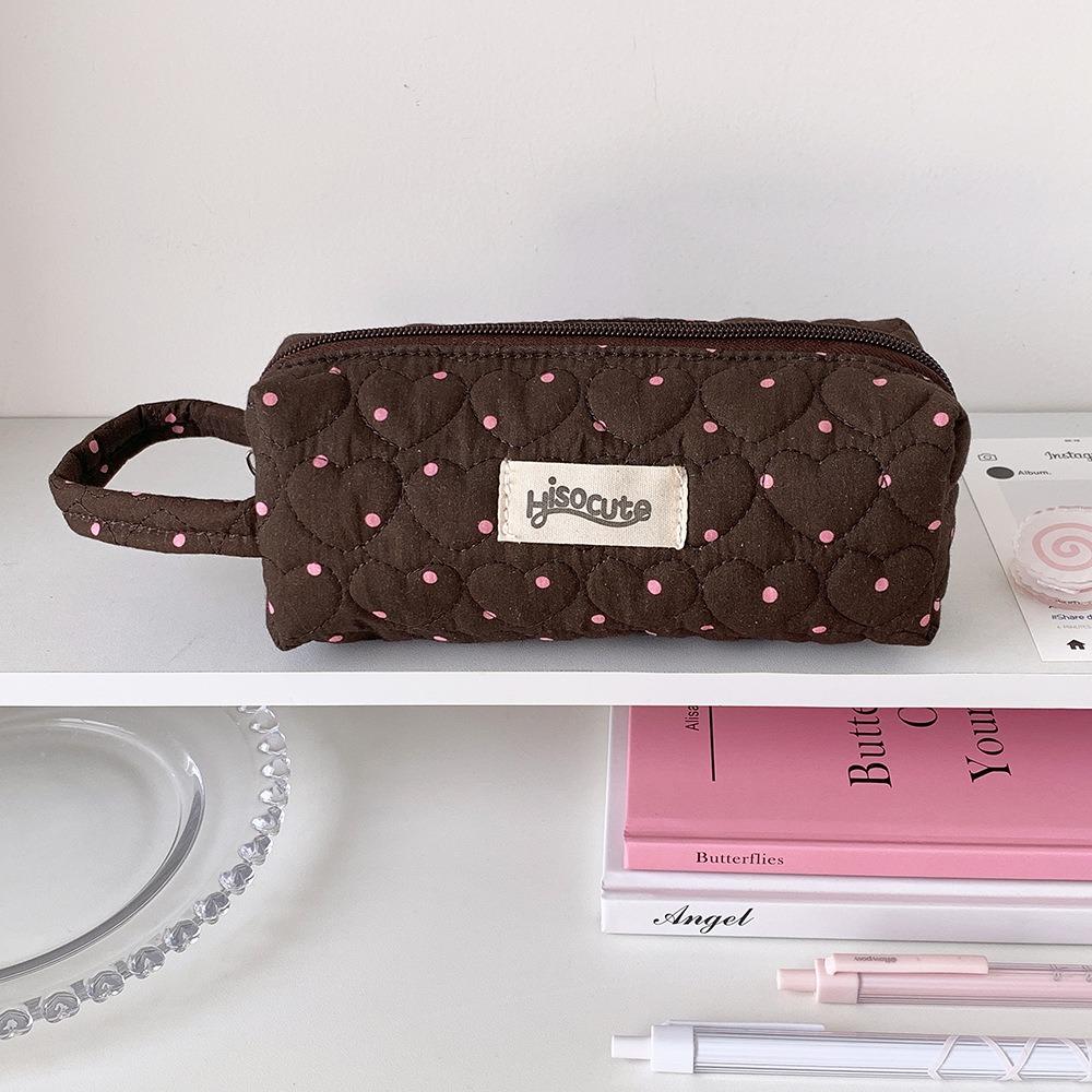 Large Capacity Pen Bag Polka Dot Design Pencil Pouch INS Style Pencil Case  Students
