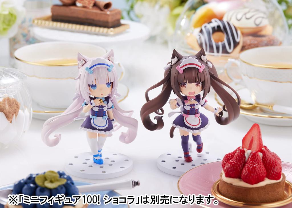 Plum Мини-фигурка Nekopara 100 Ванилла, Высота около 100 мм, ПВХ без масштаба, Предварительно окрашенная, Полная фигурка, PM38462