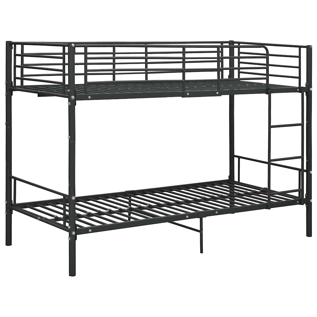Black Metal Bunk Bed 90*200 cm