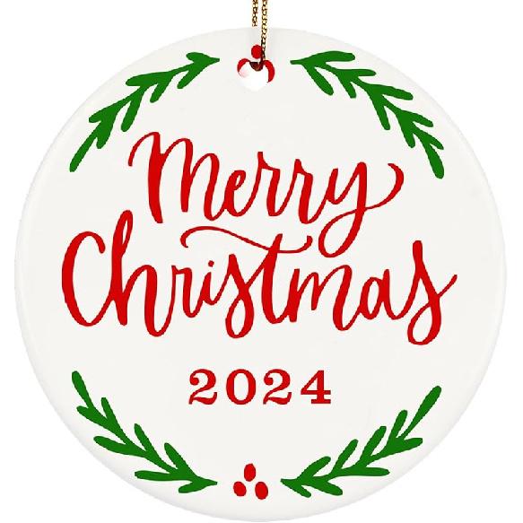 to My Daughter in Law Christmas Ornaments, Daughter-in-Law Christmas Ornament Gifts, Two-Side Printed 3'' Christmas Ornament for Christmas Tree,
