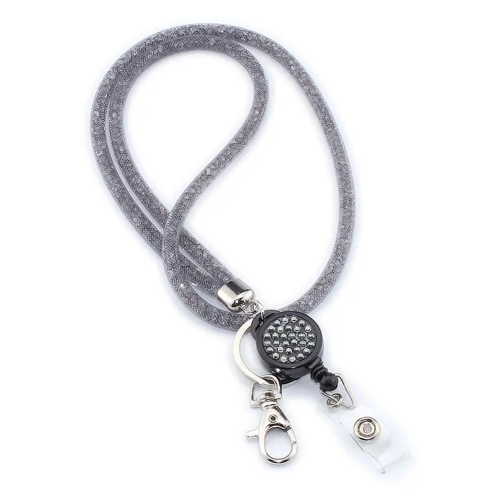 3 in 1 Portable Women Multi Color For Keys Id Card Retractable Lanyard Lanyard Keyring Phone Strap Key Strap Badge Holder