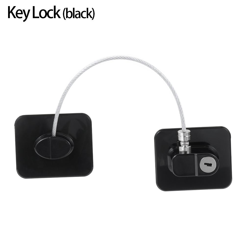 Cabinet Locks With Metal Key or Coded Lock Digital Password Refrigerator Lock Sliding Closet Drawers Lock Baby Safety Accessory 4