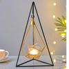 Metal Candle Holder Modern Decorative Romantic Lantern Candle Holder Frame for Living Room Hotel