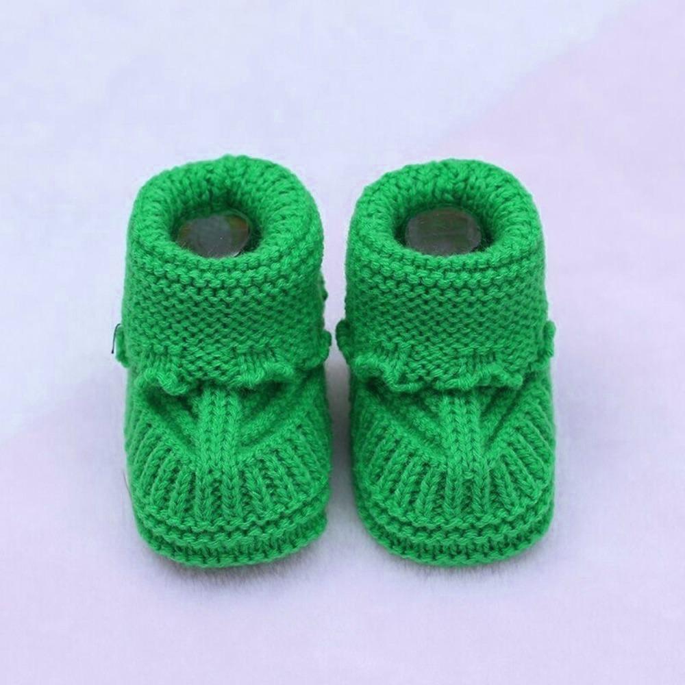 Soft Knit Baby Booties Handmade First Walkers Shoes New Toddler Warm Shoes