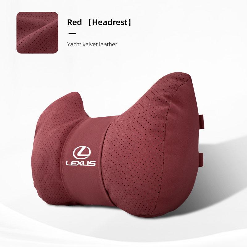 AABGC1 Lexus Car Interior Seat Suede leather Bull Horn Headrest For Lexus F SPORT ES RX NX LS UX LM LX GX LC RZ IS CT GS RC HS SC LBX