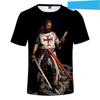 Knight Templar Men's T-shirt 3D Printing T-shirt Knight Templar Fashion Casual T-shirt Hip Hop Harajuku Streetwear Tops