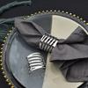 Alloy Napkin Electroplated Ring Set Classic Smooth Burr-Free Dinner Time Impress Guests Summer