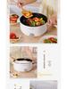 110V US Standard Multi-Function Electric Hot Pot and Frying Pan - Large Capacity, Non-Stick, Ideal for Dormitory and Household Use