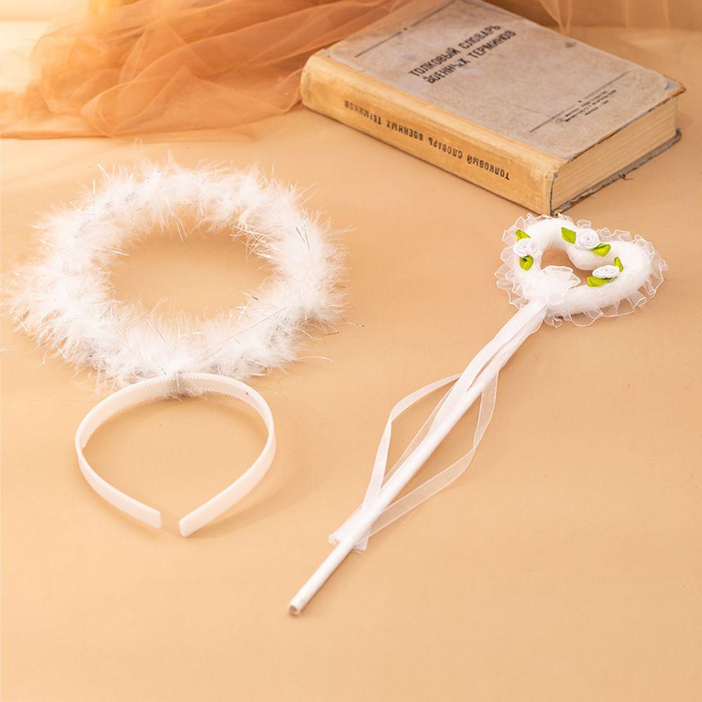 Show Props Magic Wand Angel Feather Wing Women Cosplay Accessories Photo Props Devil Feather Wing