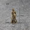 Copper Buddha Figurines Ornaments Desk Decorations Handmade Brass Goddess of Mercy Key Ring Pendant Home Decor Craft Tea Pet