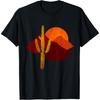 _Saguaro Sunset_ Vintage Desert Cactus Scene T-Shirt T-Shirt