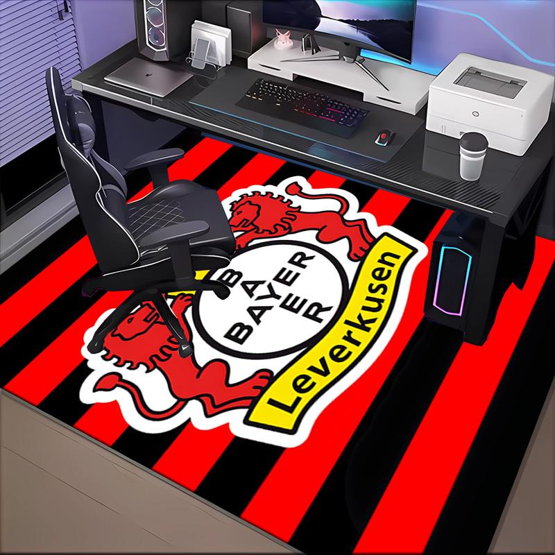 Bayer Football Club Printed Office Carpet Chair Cushion  Entryway Rug, Rugs for Living Room, Bedroom Christmas gifts