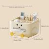 with Lid Paper Towel Box Multifunctional Tissue Dispenser Storage Box Tissue Box  Bedside Table