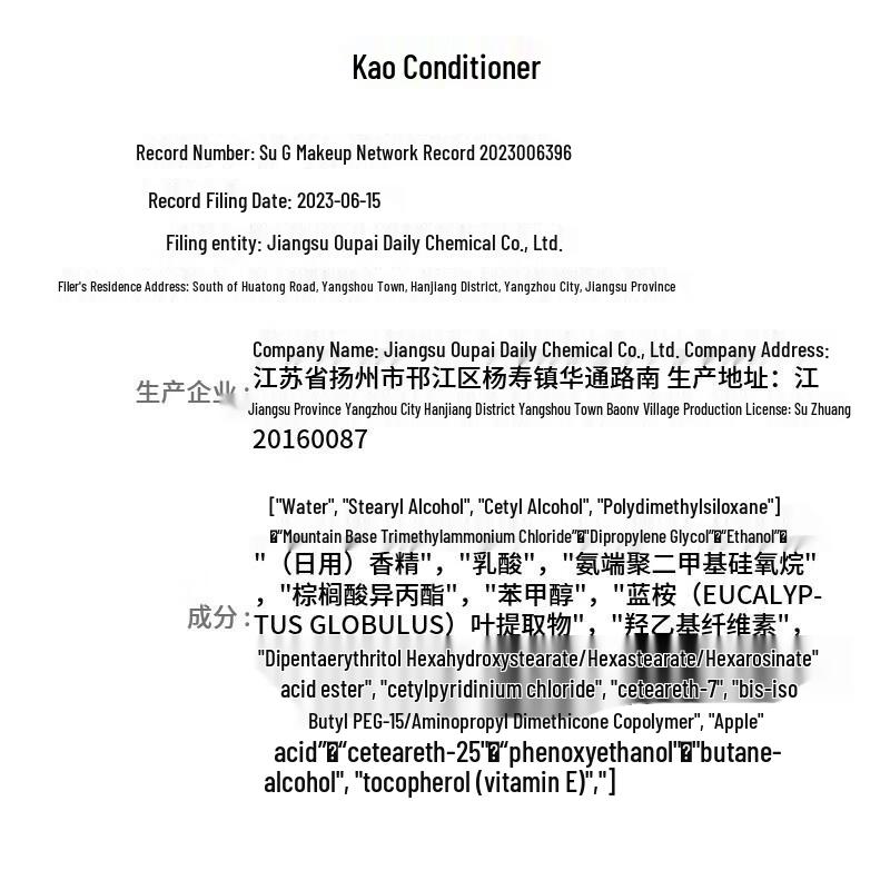 KAO Citrus Floral Softening Hair Conditioner