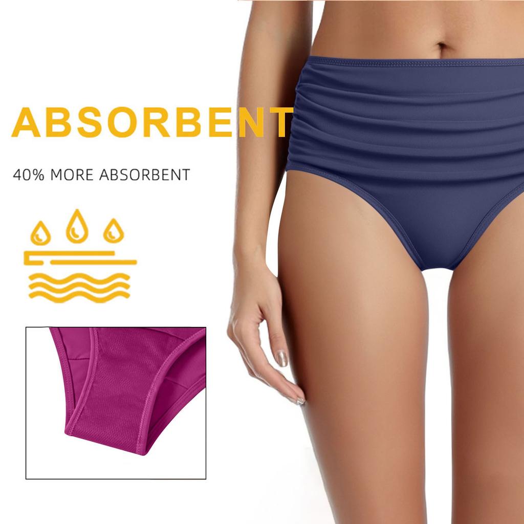 Swimwear Menstrual Leakproof Bikini Bottom Absorbent Pants High Waist Swimming Trunks For Teenagers Women