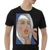 Beautiful Hot Nun Open Tongue Ring Gothic Nugoth Short-Sleeve Unisex T-Shirt