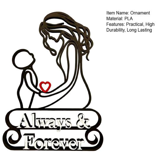 Настольная скульптура, украшение ко Дню матери, креативная форма, украшение для связи матери и ребенка, отдельно стоящая скульптура