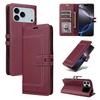 Роскошный Магнитный Кожаный Чехол-Книжка для iPhone 17 Pro Max 16 Plus 15 14 13 12 11 с Отделением для Карт, Ударопрочный, с Подставкой