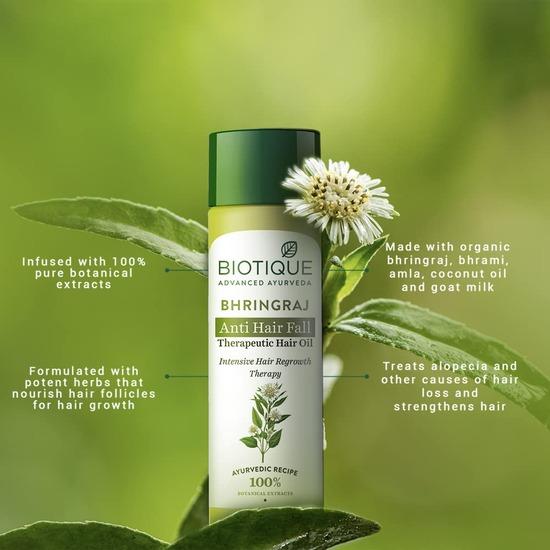 Biotique Biotoque Bhringraj Лечебное масло для волос против выпадения волос 200 мл