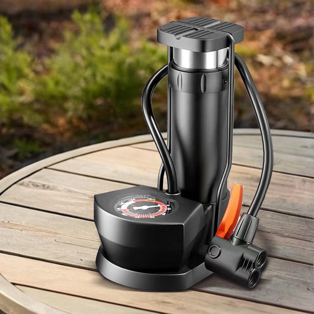 Ножной насос портативный ножной насос с активацией педали напольный насос клапан Шредера велосипедный насос для электромотоцикла