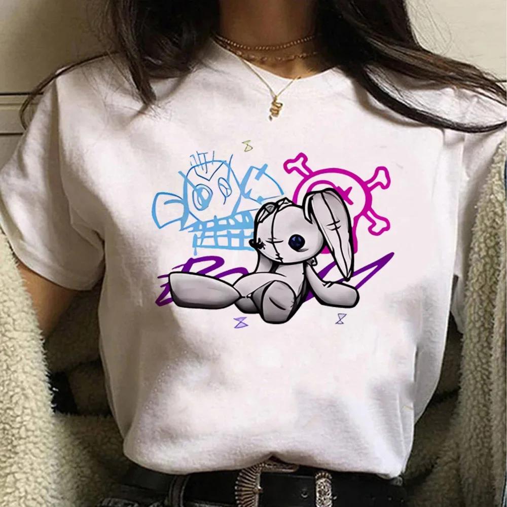 Jinx Arcane Printed T Shirt Anime Cosplay Tees Tops Women Men Aesthetic Short Sleeve Cartoon T-shirt Summer Streetwear Clothes