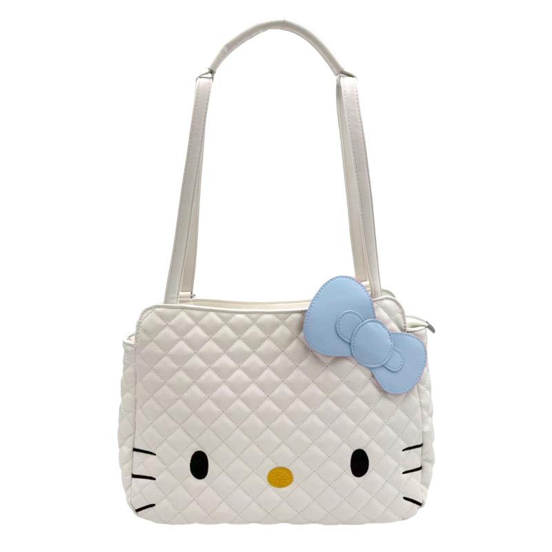 Школьный рюкзак корейская версия ins мультяшный милый рюкзак Hello Kitty алмазный нишевый дизайн повседневный рюкзак для commuters