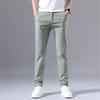 Men's Summer Ice Silk Quick-Dry Elastic Trousers - Lightweight, Sun-Protective, Wear-Resistant Work Pants