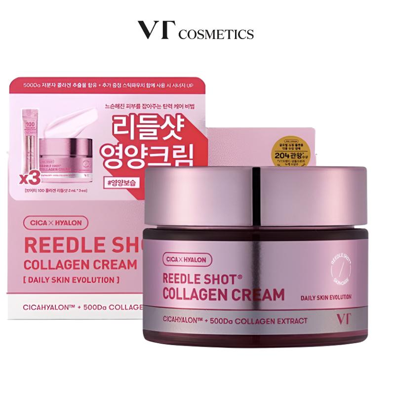 VT Reedle Shot® Collagen Cream (50ml + 3 Mini Pouches)