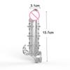 Насадка на пенис для задержки эякуляции, силиконовые секс-игрушки для пар, хрустальный удлинитель пениса, увеличитель, кольцо для увеличения члена, секс-шоп