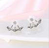 Crystal Stud Earrings Boucle Femme Fashion Flower Earrings for Women Gold Bijoux Jewelry Mujer MIT
