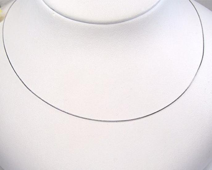 And Me Jewelry Pt850 Platinum Chain Necklace Venetian Type 40cm Regular Size Wrapping [You Box] - 0.45mm [Gift Included] ...