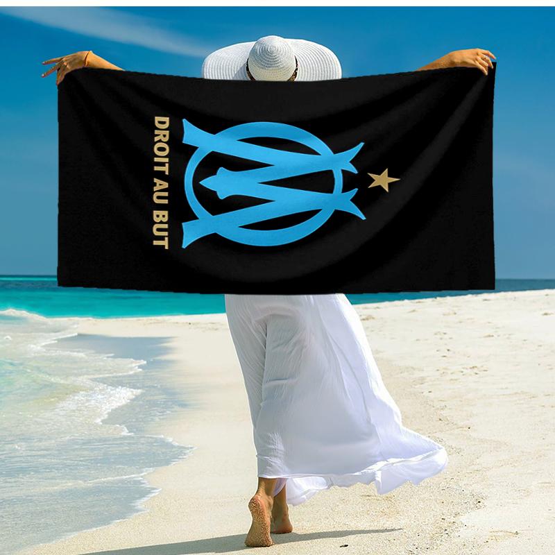 1pc Marseille Beach Towel, Comfortable and Thick, and Swimming/Bath/Picnic/Camping Towel, Suitable for Seaside Beaches