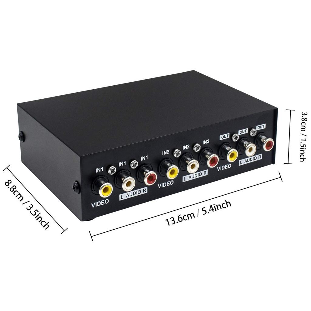 Duttek AV RCA Переключатель AV Переключатель AV Селектор AV Композитный Видео Аудио Селектор Коробка AV Переключатель Компоненты для DVD STB Игровой Консоли Переключатель,