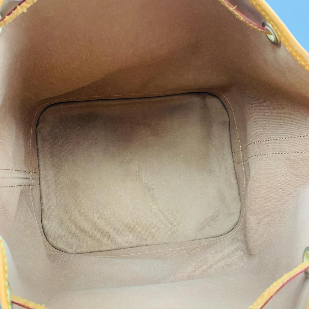 [Pre-Owned] Petit Noe Classic Monogram Drawstring Closure Coated Canvas With Leather Trim Bucket Bag - Excellent #RE4TMN