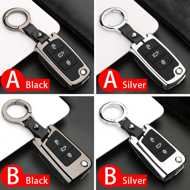 Для Volkswagen Polo Golf 4 5 6 7 MK7 Tiguan mk2 Jetta Bora T-ROC T-CROSS Scirocco оцинкованный сплав + силикон автомобильный дистанционный ключ