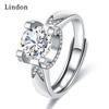 Классическое кольцо Lindon из медного сплава с цирконием, женские ювелирные изделия, свадебный подарок для вечеринки