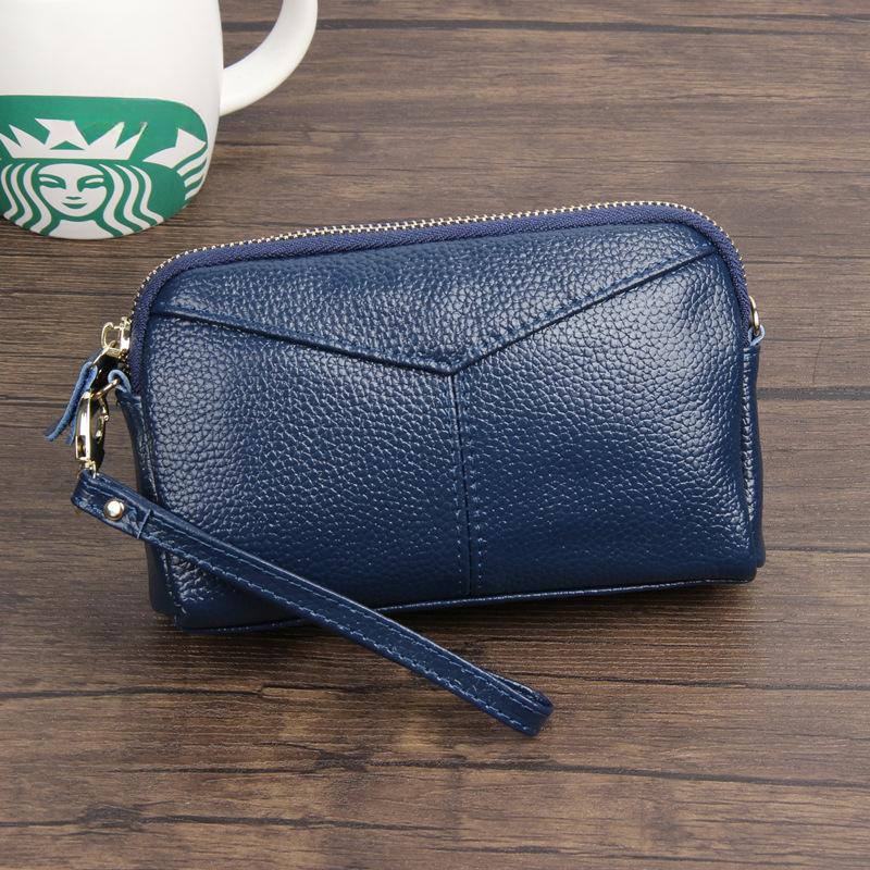 Женские кошельки большой вместимости из коровьей кожи - кошелек-клатч, кошелек для монет и держатель для карт