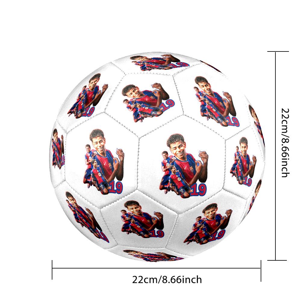 Lamine Yamal's World Cup Champion Celebration Size 5 Soccer Ball Machine Sewn Indoor/Outdoor Universal Football perfect gift for sports enthusiasts