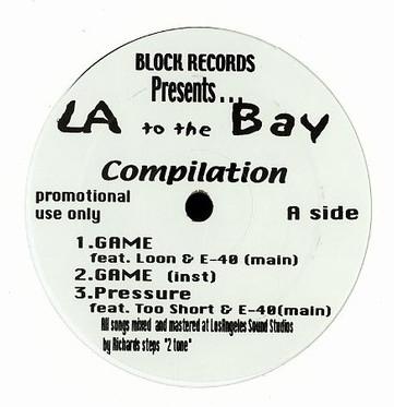 12inch Record VARIOUS - LA To The Bay Compilation NONE Block Records 2007 US Rap & Hip-Hop/R&B Used