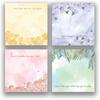 Funny Emo Mood 4Pack 3x3 inch Sticky Notes Set, Vintage Memo Pads with High-Adhesive, Post Reble Tearable it Notes for Journal Planners Office School