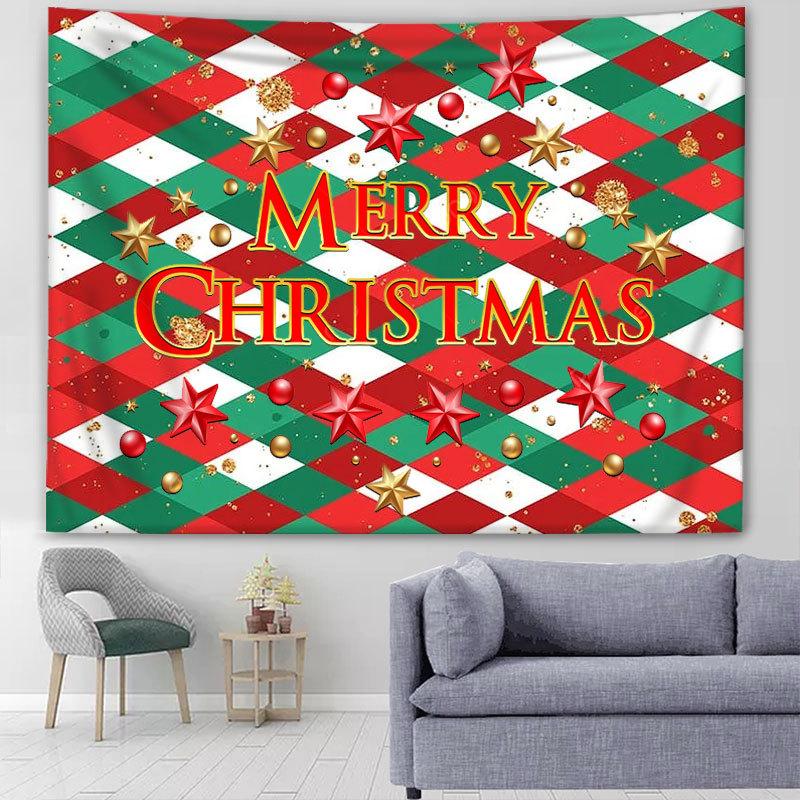 Рождественский фон, ткань, подвесная ткань, прикроватный гобелен для девочек, настенная ткань для общежития, подвесная картина