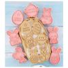 8Pcs/set Easter Plastic Cookie Cutter Rabbit Egg Biscuit Cutter 3D Cartoon Bunny Molds Baking Tools Easter Party DIY Decoration