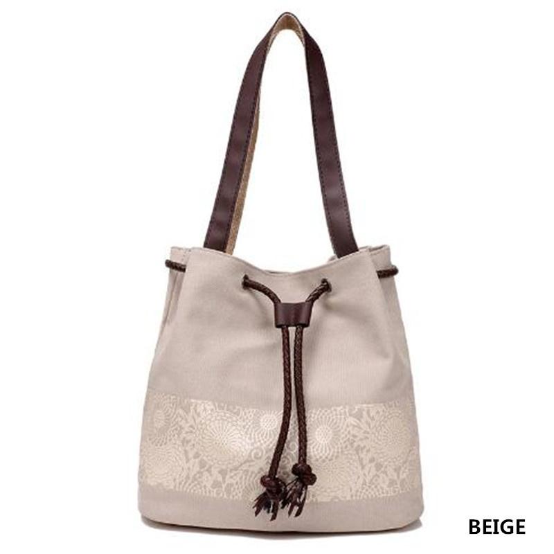 MarryDay Factory Direct sales Women Floral Canvas Bucket Shoulder Bag Beach Bags Shopping Tote Lace