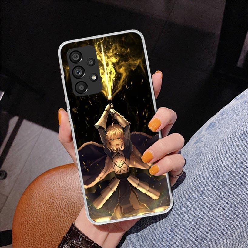 Чехол для телефона Fate Zero Stay Night Saber для Samsung Galaxy A17 A37 A57 A16 A26 A36 A56 A15 A14 A13 A55 A54 A53 A35 A34 A33 A25 A24