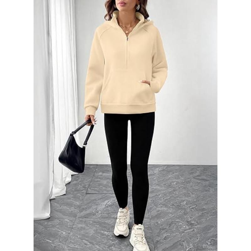 JKASHDK Женские модные повседневные однотонные худи и свитшоты с капюшоном и длинными рукавами с принтом